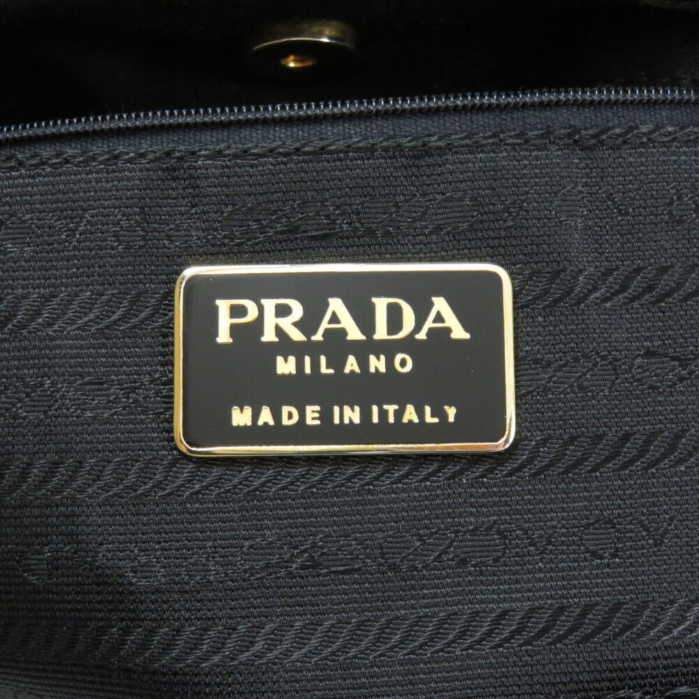 Prada logo motif handbag satin - Picture 6 of 11
